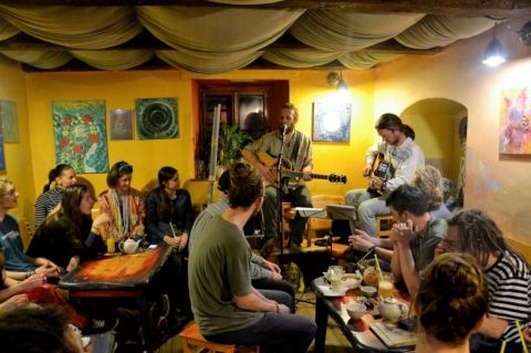 Teahouse in Banska Stiavnica, Slovakia-Concert2